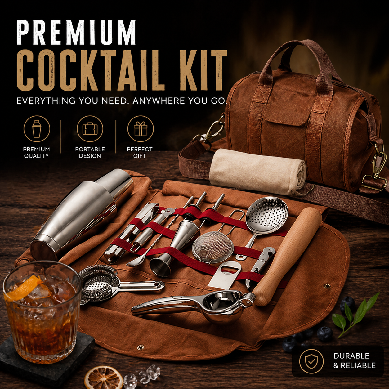 Premium Portable Cocktail Kit